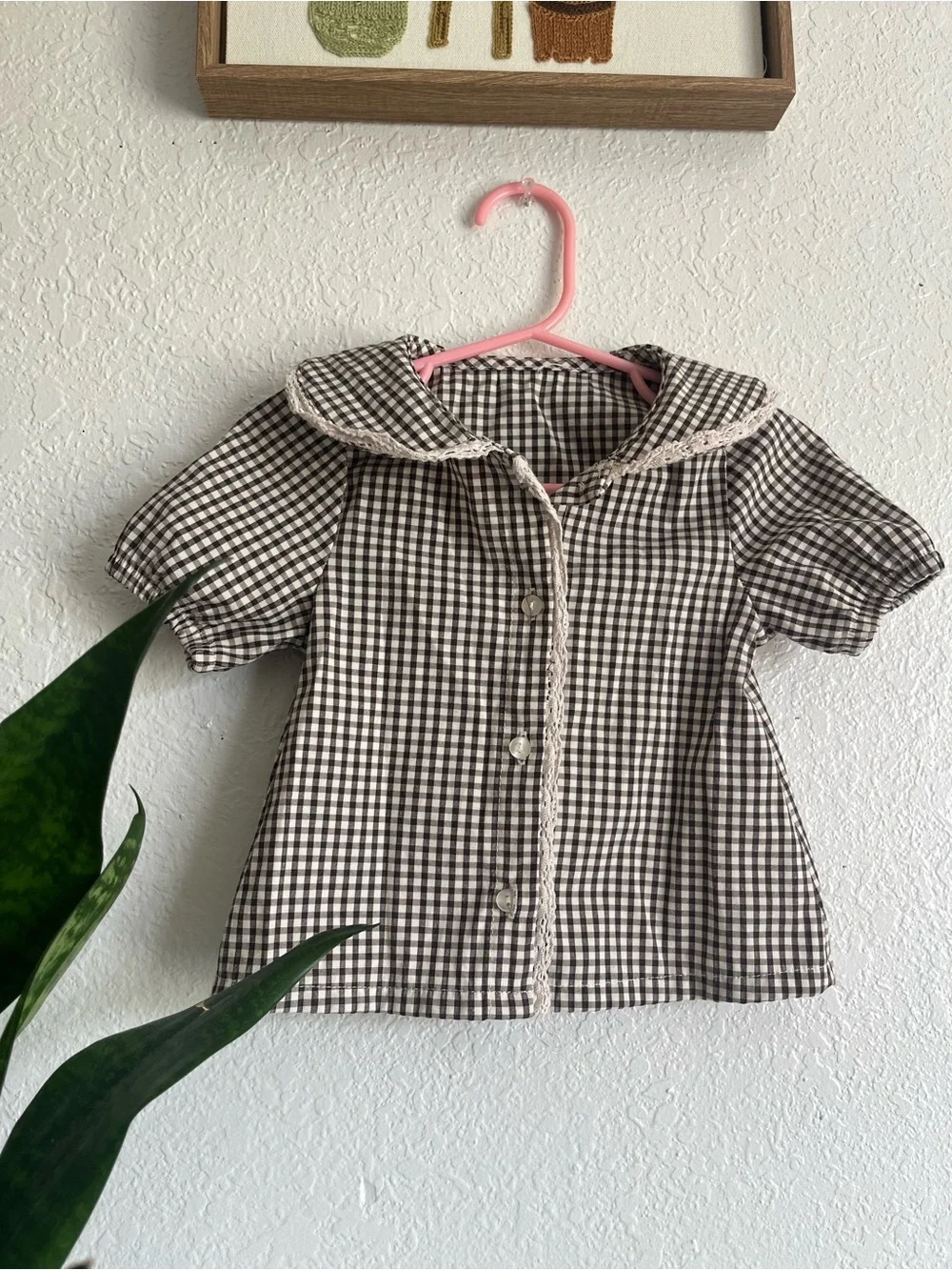 btween gingham rounded pants